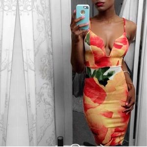 Floral Bodycon Dress